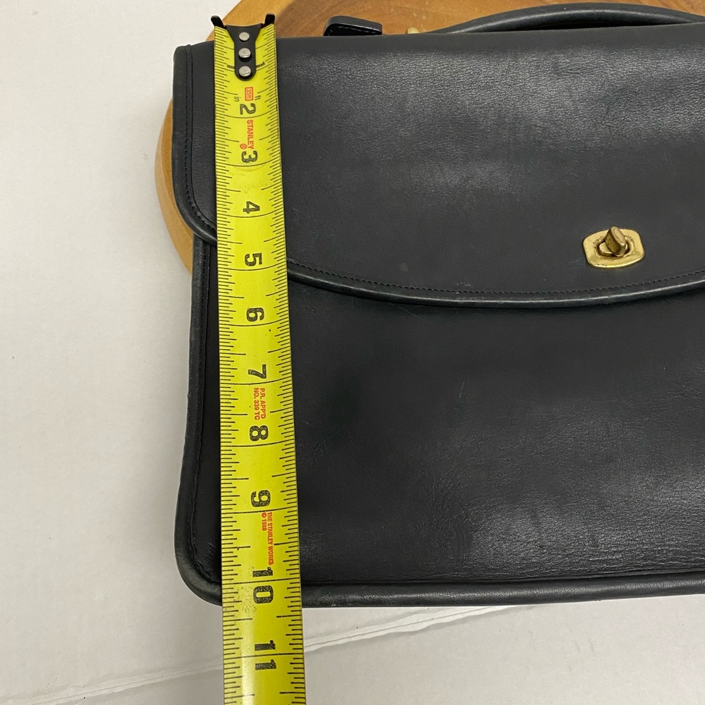 Coach Classic All Leather Briefcase w/ Strap - Picture 14 of 15